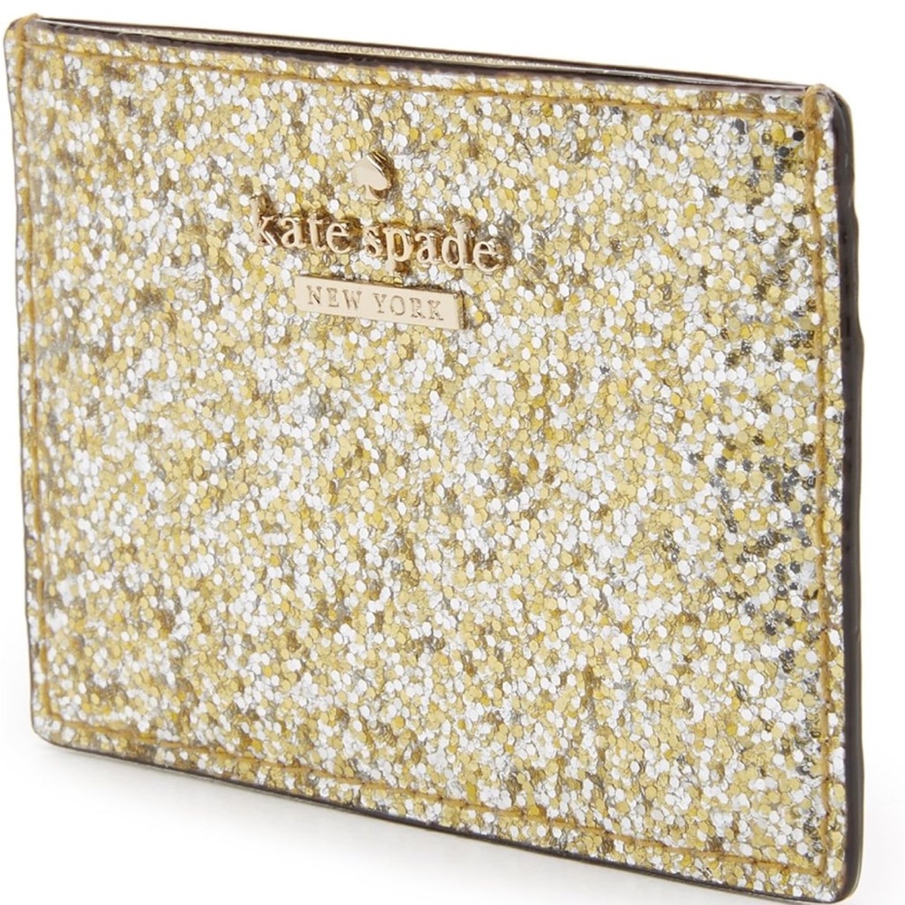Like New! Kate Spade Glitter Card Case